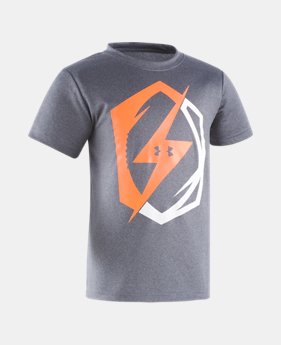Boys' Toddler UA Football Bolt Short Sleeve Shirt 1 Color $17.99