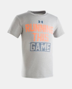 Boys' Pre-School UA Running This Game Short Sleeve Shirt 2 Colors $10.49