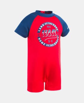 Boys' Newborn UA USA Coverall 1 Color $13.49