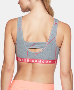 New to Outlet Women's UA Favorite Cotton Heathered Print Everyday Bra 2 Colors Available $22.5 to $22.99