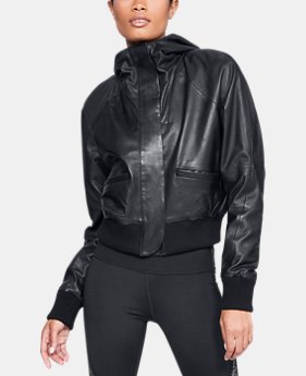 Women's UA Misty Copeland Signature Leather Bomber Jacket 1 Color Available $640