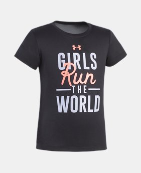 Girls' Toddler UA Run The World T-Shirt 1 Color $17.99