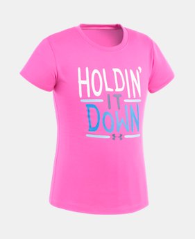 Girls' Pre-School UA Holdin' It Down T-Shirt 1 Color $10.49