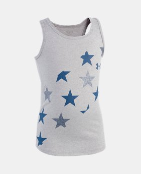 Girls' Pre-School UA Crossing Stars Tank LIMITED TIME: FREE U.S. SHIPPING 1 Color Available $13.99