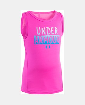 Girls' Pre-School UA Stacked Logo Tank 1 Color $12.74