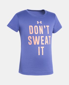 Girls' Pre-School UA Don't Sweat It Short Sleeve 1 Color $10.49