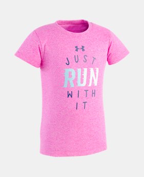 Girls' Toddler UA Just Run With It T-Shirt 1 Color $10.49