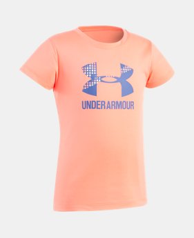 Girls' Pre-School UA Terra Big Logo Short Sleeve 1 Color $10.49