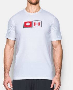 Men's UA Canada Flag Lock Up T-Shirt 1 Color Available $22.99