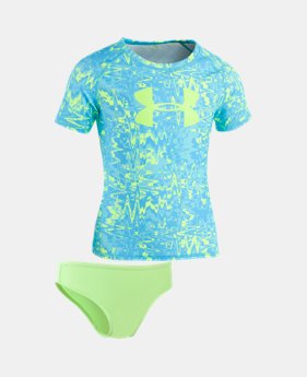 Girls' Pre-School UA Pop Dazz Rashguard Set $29.69