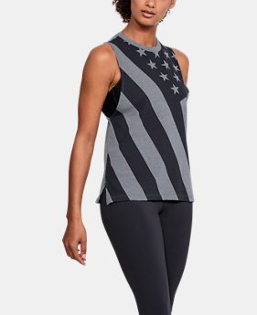 Women's UA Stars & Stripes Flag Muscle Tank 2 Colors $30