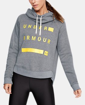 Women's UA Favorite Fleece Pullover Graphic Hoodie 4 Colors $50