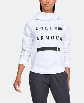 Women's UA Favorite Fleece Pullover Graphic Hoodie 4 Colors $50