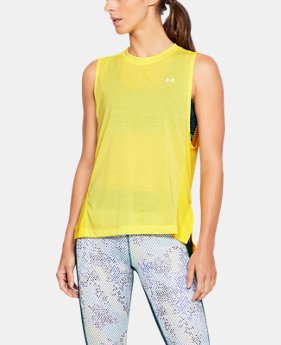 Women's UA Microthread Muscle Tank 2 Colors Available $35
