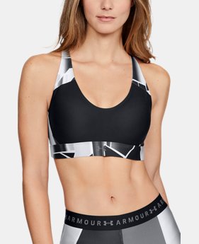 Women's UA Vanish Mid Printed Sports Bra 1 Color Available $45