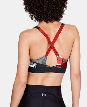 New Arrival Women's UA Vanish Mid Printed Sports Bra 1 Color Available $60