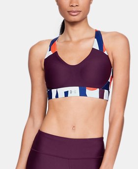 New Arrival Women's UA Vanish Mid Printed Sports Bra 2 Colors $60