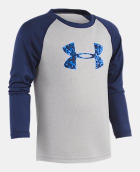 New Arrival Boys' Pre-School UA Digi City Big Logo Raglan Long Sleeve Shirt 1 Color $22.99
