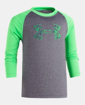 Boys' Pre-School UA Digi City Big Logo Raglan Long Sleeve Shirt 1 Color Available $22.99