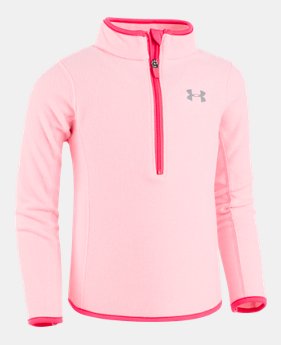 Girls' Pre-School UA Heathered ¼ Zip 2 Colors Available $28.49