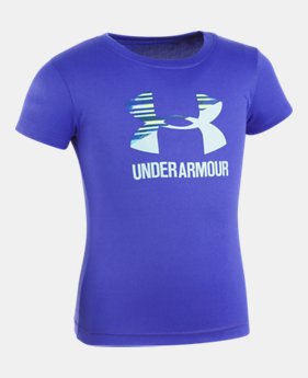 New Arrival Girls' Toddler UA Split Logo Short Sleeve T-Shirt 1 Color $17.99