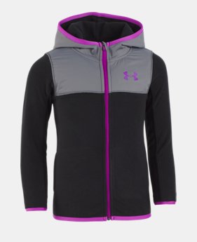 New to Outlet Girls' Toddler UA Hundo Full Zip Hoodie 1 Color Available $39.99