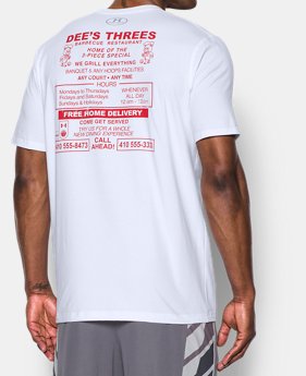 Men's UA Dees Threes T-Shirt 1 Color $14.24