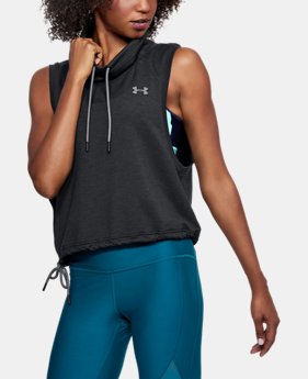 Women's UA Featherweight Fleece Sleeveless Funnel Neck 1 Color $55
