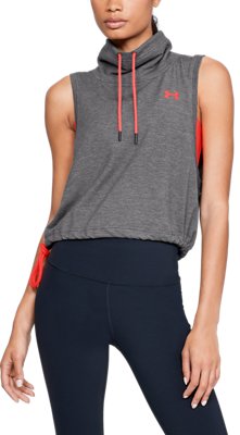 under armour women's featherweight fleece slouchy funnel neck sweatshirt