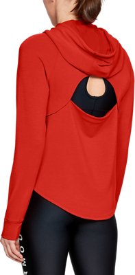 under armour featherweight fleece slouchy hoodie