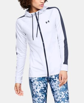 Women's UA Featherweight Fleece Full Zip 1 Color Available $70