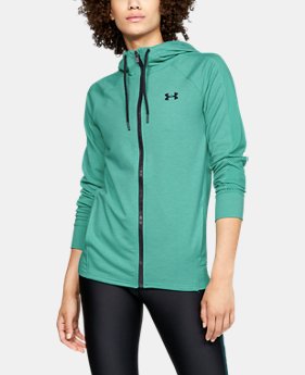 Women's UA Featherweight Fleece Full Zip 1 Color Available $70
