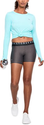 under armour women's heatgear middy shorts