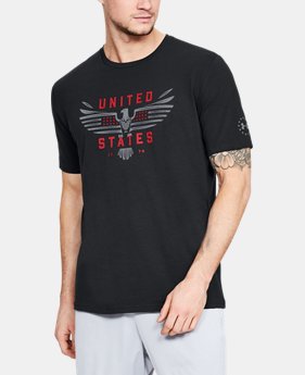 New Arrival Men's UA Freedom US Eagle T-Shirt 1 Color Available $24.99 to $25