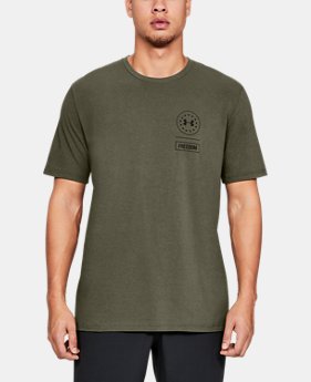 New Arrival Men's UA Freedom Rattle T-Shirt 1 Color Available $24.99 to $25