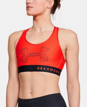 Women's UA Armour Mid Graphic Sports Bra 1 Color Available $30