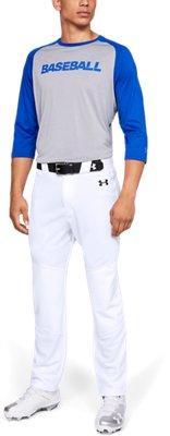 under armour men's white baseball pants