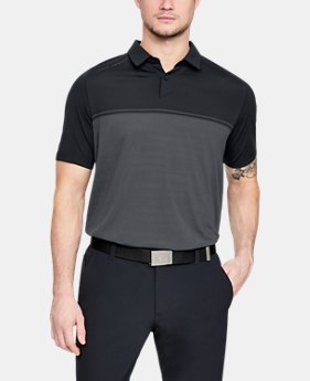 Men's UA Microthread Calibrate Polo 1 Color Available $75