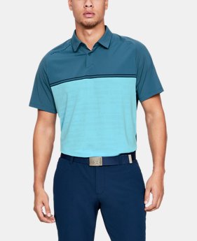 Men's UA Microthread Calibrate Polo 1 Color Available $90