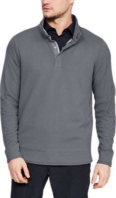 ua storm sweaterfleece snap mock