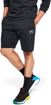 under armour baseline fleece shorts