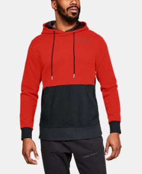 New Arrival Men's UA Pursuit Microthread Pullover Hoodie 1 Color Available $70