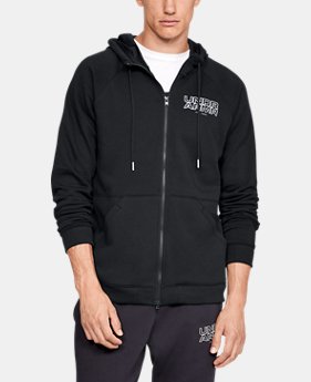 New Arrival Men's UA Baseline Fleece Full Zip Hoodie $70