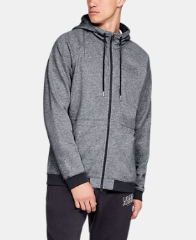 New Arrival Men's UA Baseline Fleece Full Zip Hoodie 1 Color Available $85