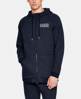 Men's UA Baseline Fleece Full Zip Hoodie 1 Color Available $70