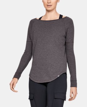 Women's UA Waffle Crew 3 Colors Available $50
