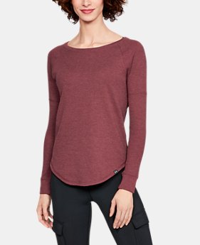 Women's UA Waffle Crew 3 Colors Available $40