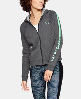 Women's UA Rival Fleece Full Zip Hoodie 8 Colors Available $63.7