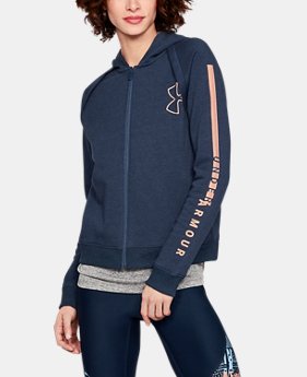 Women's UA Rival Fleece Full Zip Hoodie 1 Color Available $55