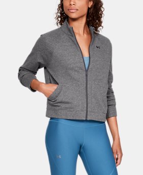 New Arrival Women's UA Favorite Terry Bomber Jacket FREE U.S. SHIPPING 2 Colors Available $60